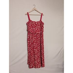 Lane Bryant pink and white summer dress women's size 22/24 (A8)